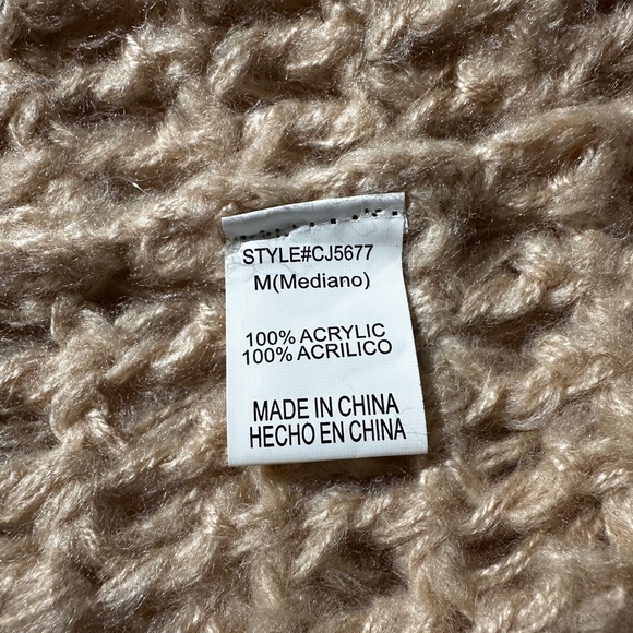 Fun Loopy Crochet Open Front Cardigan M - Picture 6 of 6